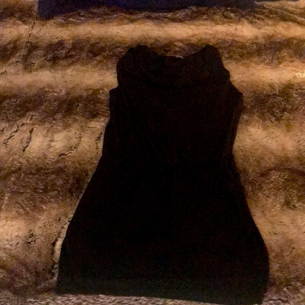Michael Stars black cowl neck dress